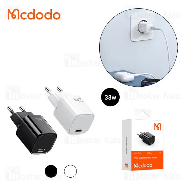 شارژر دیواری مک دودو Mcdodo CH-0081 GaN PD Type C Mini Charger توان 33 وات