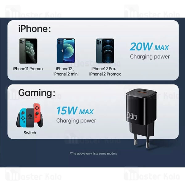 شارژر دیواری مک دودو Mcdodo CH-0151 GAN PD Type C USB  توان 33 وات