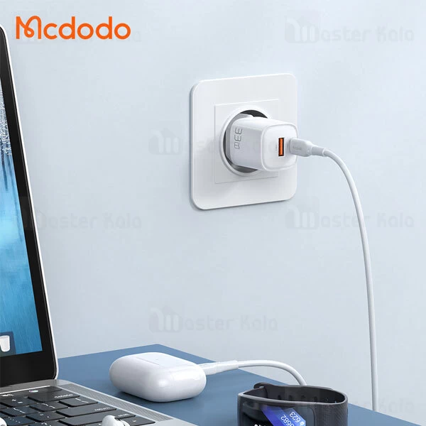 شارژر دیواری مک دودو Mcdodo CH-0151 GAN PD Type C USB  توان 33 وات