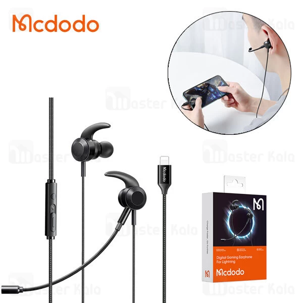 هندزفری سیمی مک دودو Mcdodo HP-1350 Digital Gaming Earphone iphone Detachable Mics