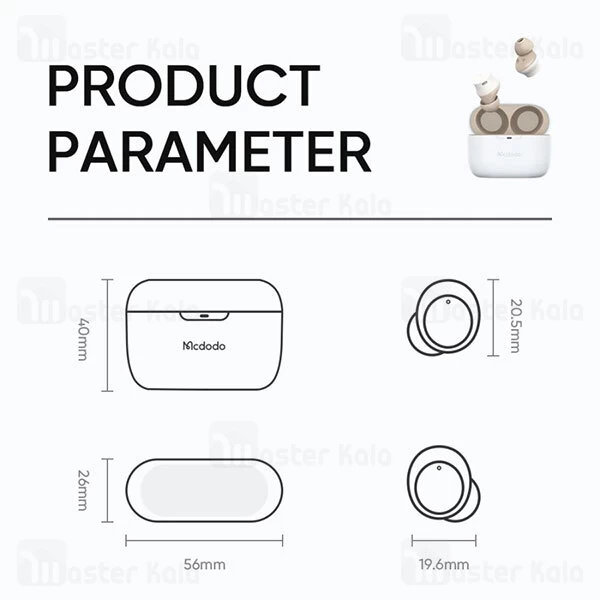 هندزفری بلوتوث Mcdodo HP-8021 Airlinks ENC Wireless Earbuds