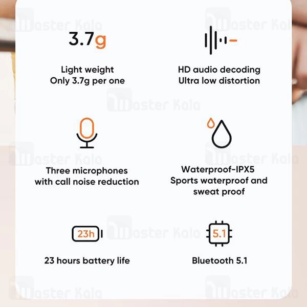 هندزفری بلوتوث Mcdodo HP-8021 Airlinks ENC Wireless Earbuds