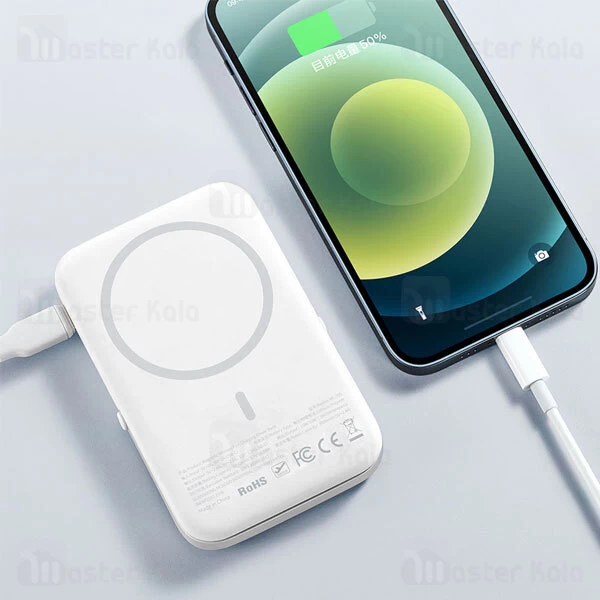 پاوربانک وایرلس 5000 مگنتی مک دودو Mcdodo MC-7050 Magsafe PD Power Bank توان 20 وات دارای استند