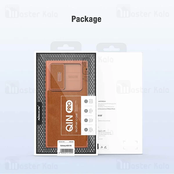 قاب محافظ لنز چرمی Nillkin Qin Pro Leather Case Samsung Galaxy A53 5G Sliding Cover