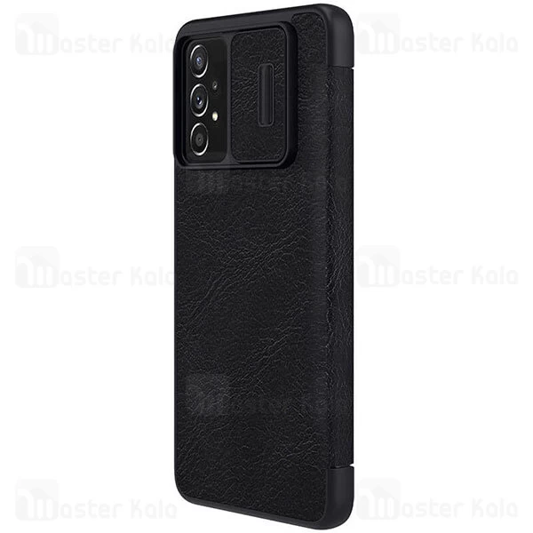 قاب محافظ لنز چرمی Nillkin Qin Pro Leather Case Samsung Galaxy A73 5G Sliding Cover