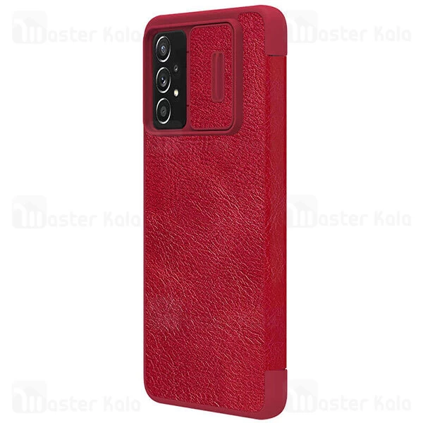 قاب محافظ لنز چرمی Nillkin Qin Pro Leather Case Samsung Galaxy A73 5G Sliding Cover