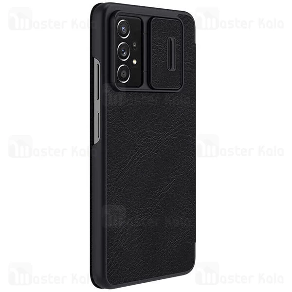 قاب محافظ لنز چرمی Nillkin Qin Pro Leather Case Samsung Galaxy A73 5G Sliding Cover