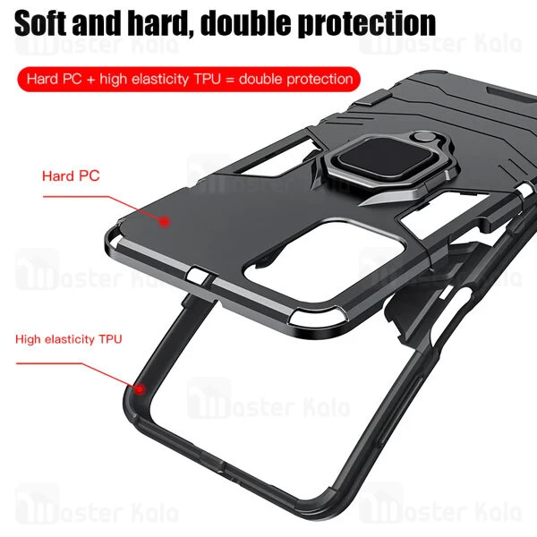 گارد ضد ضربه انگشتی سامسونگ Samsung Galaxy A23 Black Panther Keysion ShockProof Armor Ring