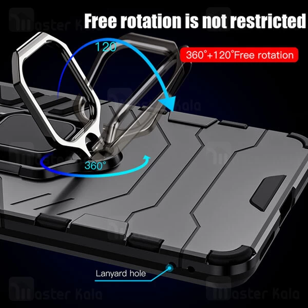 گارد ضد ضربه انگشتی شیائومی Xiaomi Poco X4 Pro 5G Black Panther KEYSION ShockProof Armor Ring