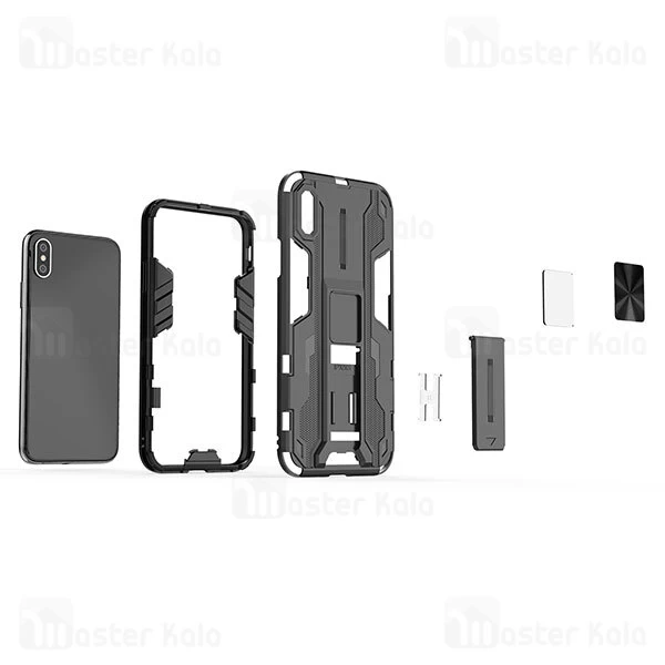 گارد ضد ضربه استند دار آیفون Apple iPhone XS Max SuperSonic Shockproof Protective Case
