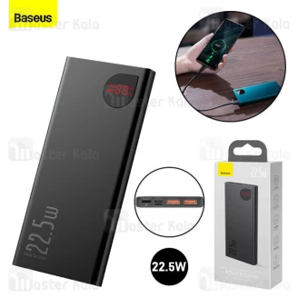 پاوربانک 10000 فست شارژ بیسوس Baseus Adaman Metal Digital Display QC3 PPAD000001 2021 توان 22.5 وات