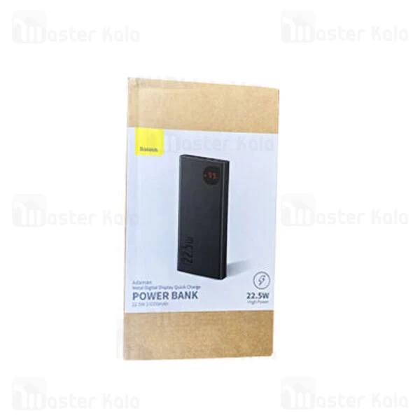 پاوربانک 10000 فست شارژ بیسوس Baseus Adaman Metal Digital Display QC3 PPAD000001 2021 توان 22.5 وات