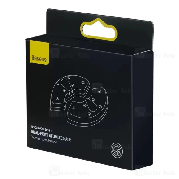 کیت رایحه خوشبو کننده هوای خودرو Baseus Wisdom Car Smart Dual-port Atomized Air Freshener Essential Oil Refill CNZX030000