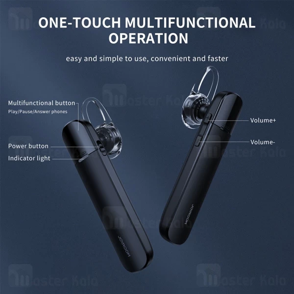 هدست بلوتوث تک گوش جویروم JOYROOM JR-B02S با داک شارژ