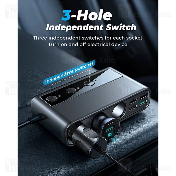 شارژر فندکی فست شارژ جویروم Joyroom JR-CL06 توان 210 وات