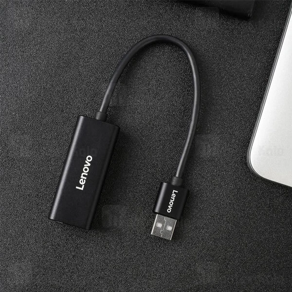 کابل تبدیل USB2.0 به LAN لنوو Lenovo A509 USB2.0 to RJ45 Network Adapter 100M Ethernet