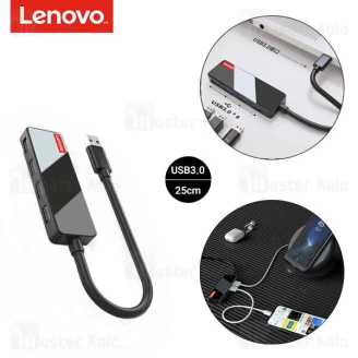 هاب 4 پورت لنوو Lenovo A602 4Ports USB3.0 Hub طول 25 سانتی متر