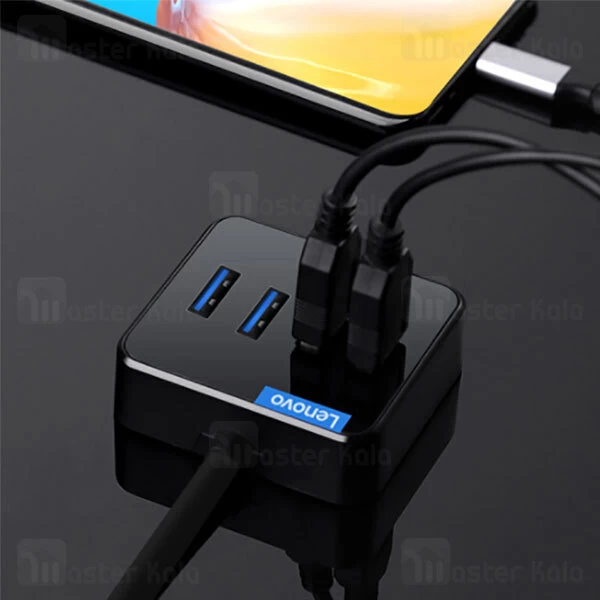 هاب 4 پورت لنوو Lenovo A603 Vertical insertion New 4Ports USB3.0 Hub طول 1.5 متر