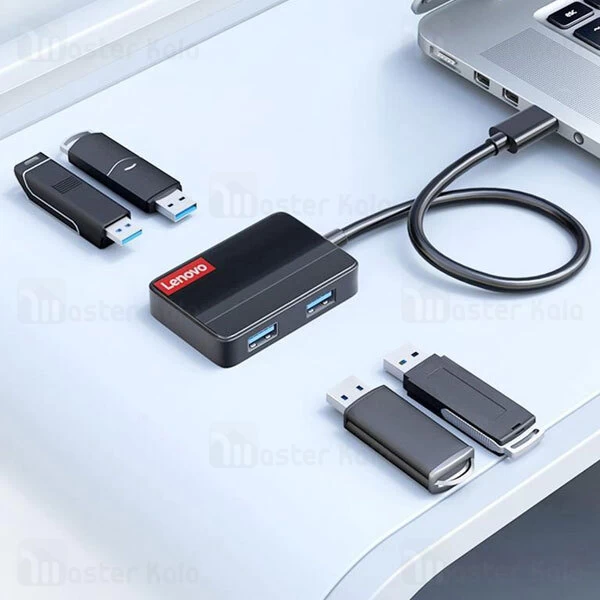 هاب 4 پورت لنوو Lenovo LP0806 4 in 1 USB HUB Adapter 4USB 3.0 new