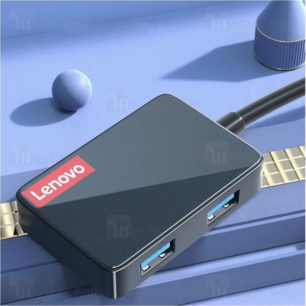 هاب 4 پورت لنوو Lenovo LP0806 4 in 1 USB HUB Adapter 4USB 3.0 new