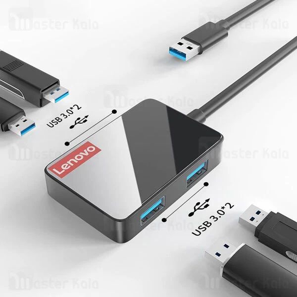 هاب 4 پورت لنوو Lenovo LP0806 4 in 1 USB HUB Adapter 4USB 3.0 new