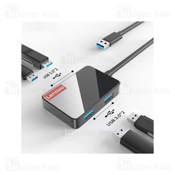 هاب 4 پورت لنوو Lenovo LP0806 4Ports USB3.0 Hub طول 25 سانتی متر