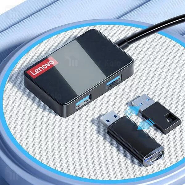 هاب 4 پورت لنوو Lenovo LP0806 4Ports USB3.0 Hub طول 25 سانتی متر
