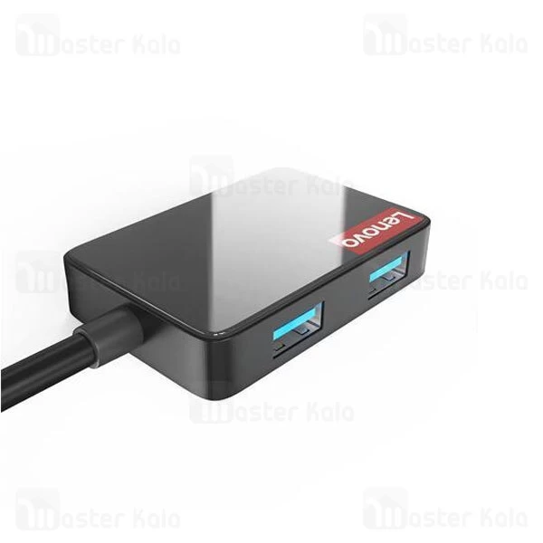 هاب 4 پورت Type C لنوو Lenovo LP0806C 4 in 1 Type C HUB Adapter 4USB 3.0 new