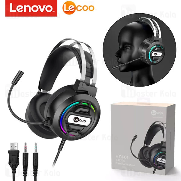 هدفون سیمی گیمینگ لنوو Lenovo Lecoo HT401