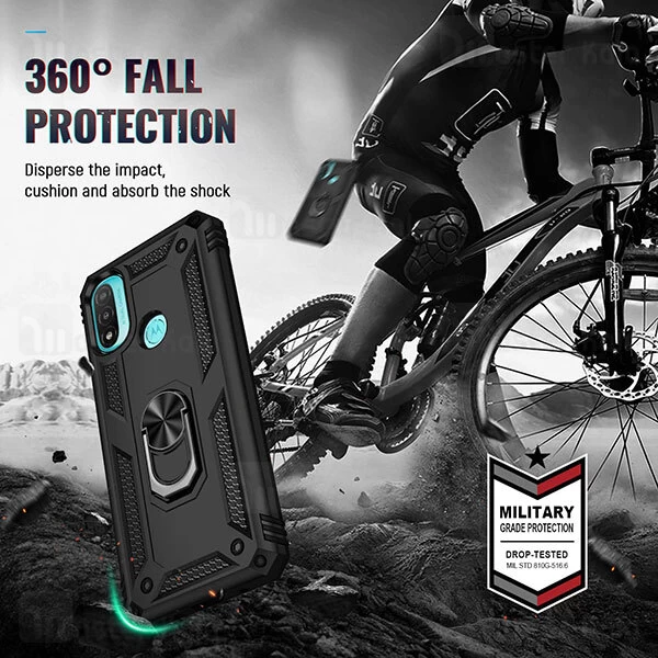 گارد محافظ ضد ضربه انگشتی موتورولا Motorola Moto E20 Armor Shockproof Case