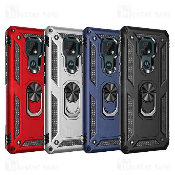 گارد محافظ ضد ضربه انگشتی موتورولا Motorola Moto E7 Armor Shockproof Case