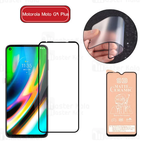 گلس سرامیکی مات موتورولا Motorola Moto G9 Plus Matte Ceramic Full screen Glass