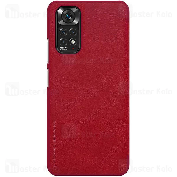 کیف چرمی نیلکین شیائومی Xiaomi Redmi Note 11 Nillkin Qin Leather Case