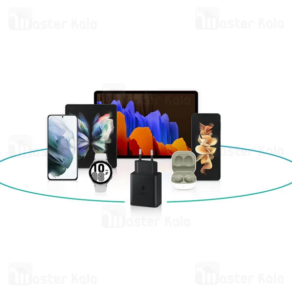 شارژر اصلی سوپر فست شارژ سامسونگ Samsung EP-T4511 Super Fast Charger 2.0 EU توان 45 وات با کابل