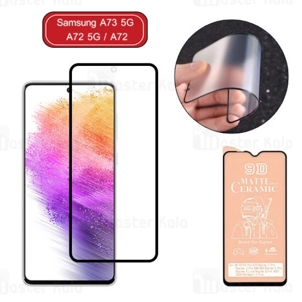 گلس سرامیکی مات سامسونگ Samsung Galaxy A73 5G / A72 5G / A72 Matte Ceramic Full Glass