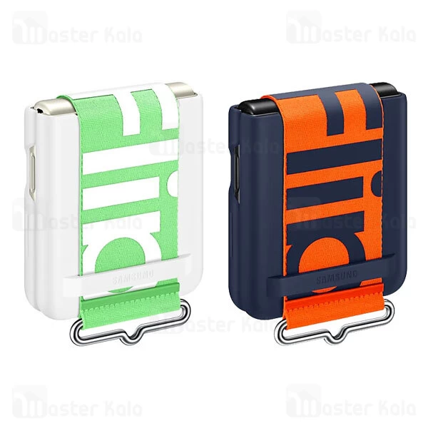 قاب سیلیکونی اصلی سامسونگ Samsung Galaxy Z Flip 3 5G Silicone Cover بند دار