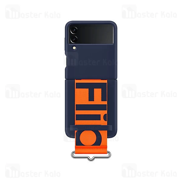 قاب سیلیکونی اصلی سامسونگ Samsung Galaxy Z Flip 3 5G Silicone Cover بند دار