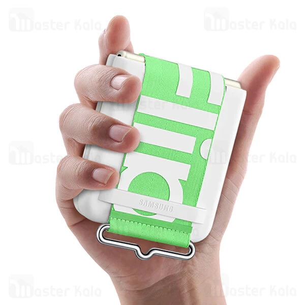 قاب سیلیکونی اصلی سامسونگ Samsung Galaxy Z Flip 3 5G Silicone Cover بند دار