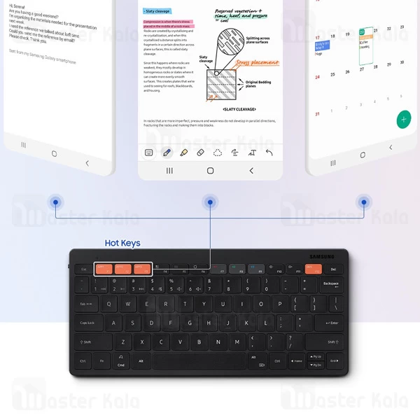 کیبورد وایرلس سامسونگ Samsung Smart Keyboard Trio 500 EJ-B3400 