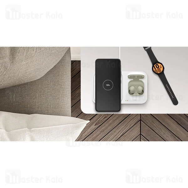 شارژر وایرلس اصلی سامسونگ Samsung Duo EP-P5400 توان 15 وات با آداپتور