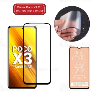 گلس سرامیکی مات Xiaomi Poco X3 Pro / X3 / X3 NFC / X3 GT Matte Ceramic Glass