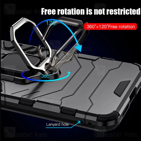 گارد ضد ضربه انگشتی شیائومی Xiaomi Redmi Note 11 Global / Note 11s Black Panther KEYSION Armor Ring