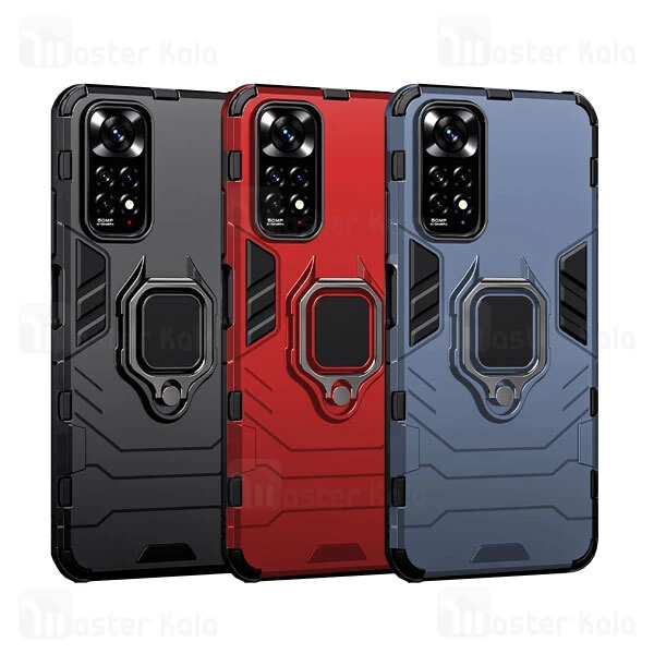 گارد ضد ضربه انگشتی شیائومی Xiaomi Redmi Note 11 Global / Note 11s Black Panther KEYSION Armor Ring