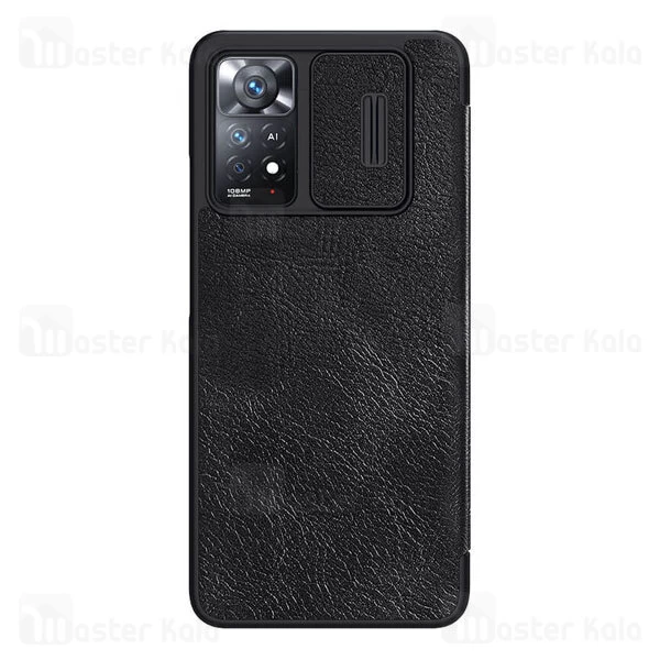کیف چرمی نیلکین Xiaomi Redmi Note 11 Pro / Note 11E Pro Nillkin Qin Pro Leather دارای محافظ دوربین