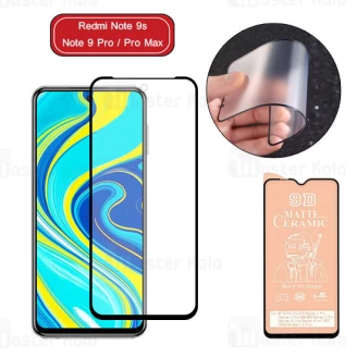 گلس سرامیکی مات Xiaomi Redmi Note 9s / 9 Pro / 9 Pro Max Matte Ceramic Full Glass
