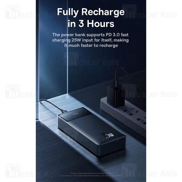 پاوربانک 20000 بیسوس Baseus Bipow PPBD020301 توان 25 وات با کابل
