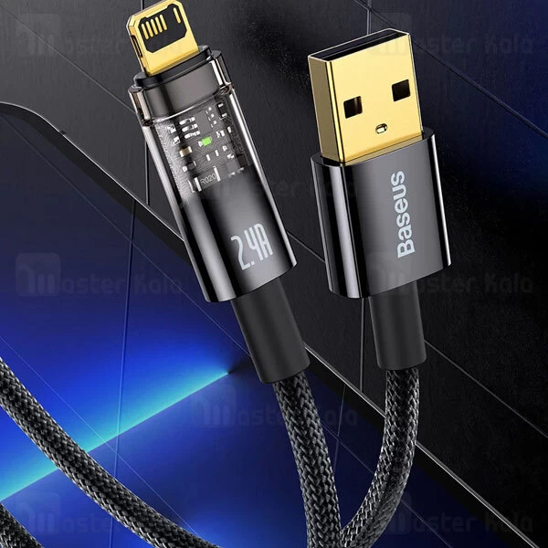 کابل لایتنینگ هوشمند بیسوس Baseus CATS000401 Explorer طول 1 متر توان 2.4