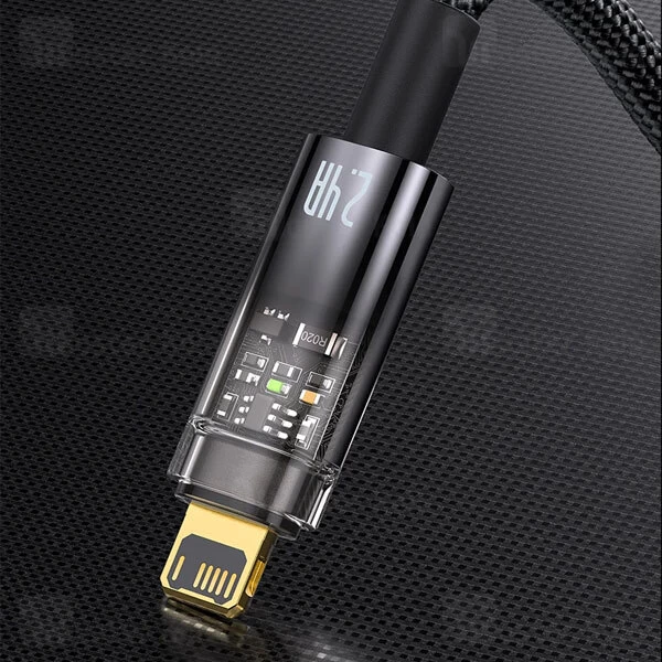 کابل لایتنینگ هوشمند بیسوس Baseus CATS000401 Explorer طول 1 متر توان 2.4