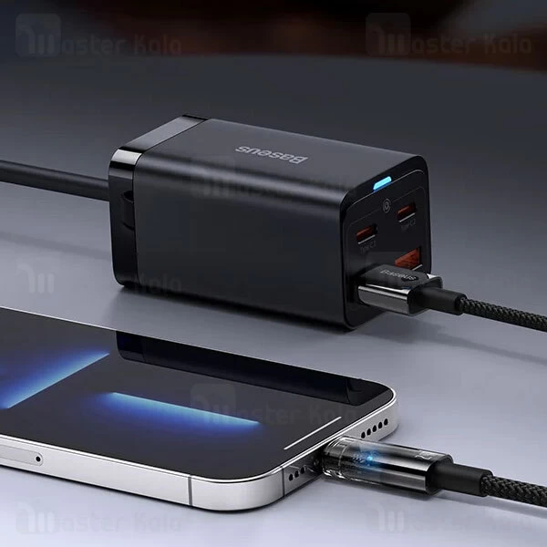 کابل لایتنینگ هوشمند بیسوس Baseus CATS000401 Explorer طول 1 متر توان 2.4