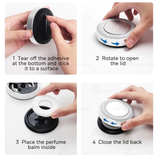 خوشبو کننده هوا خودرو بیسوس Baseus SUXUN-JS01 به همراه چهار رایحه